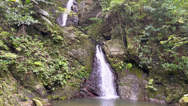 大宜味村・喜如嘉の七滝。訪れる際は神聖な場所ということを忘れずに！